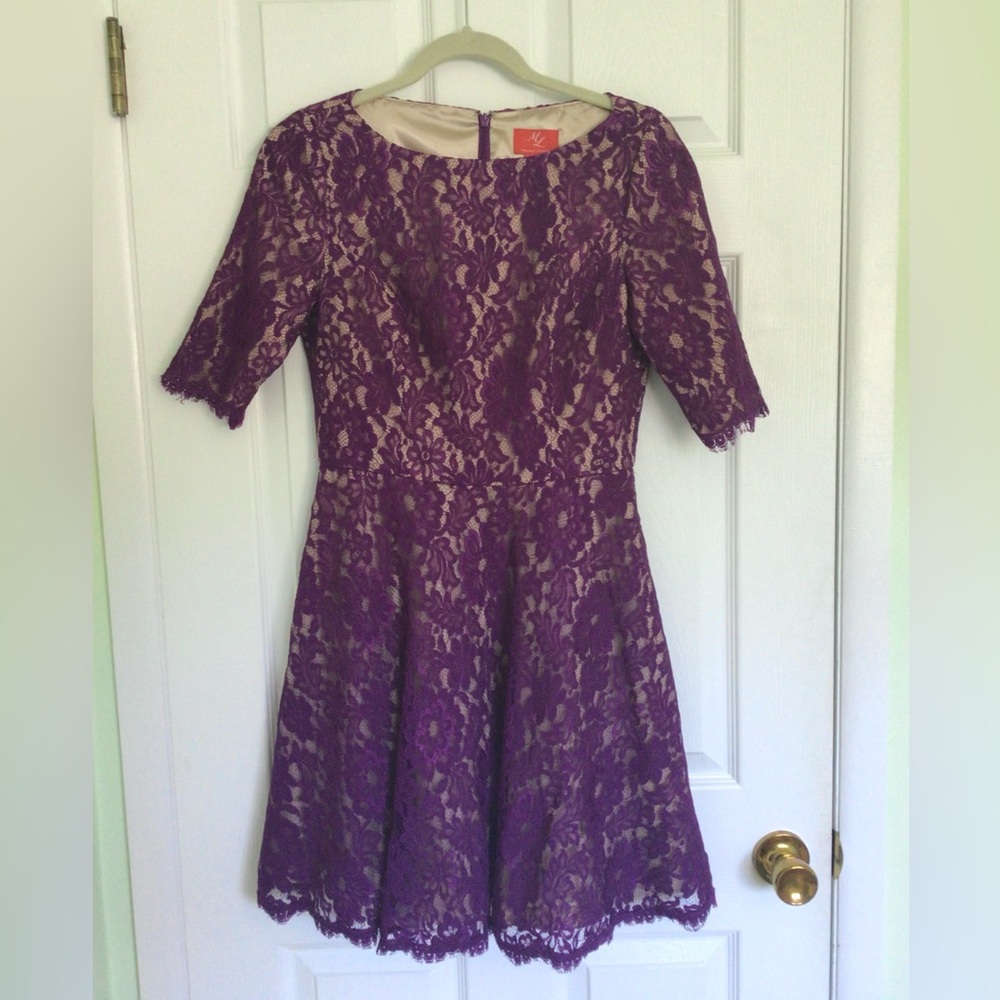 Monique Lhuillier Purple Dress